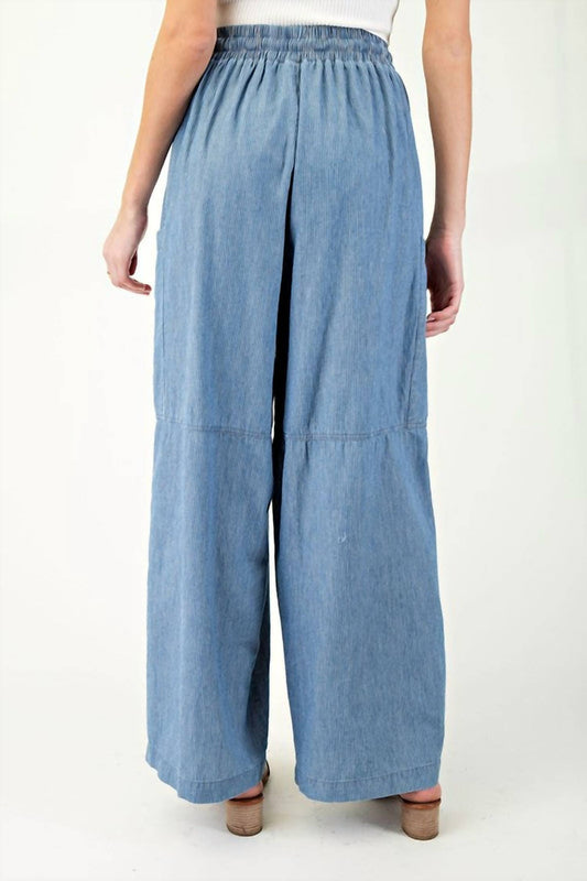 Ee:Some - Harper Stone Washed Straight Leg Pants