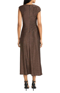 Maggy London - Cap Sleeve Metallic Dress