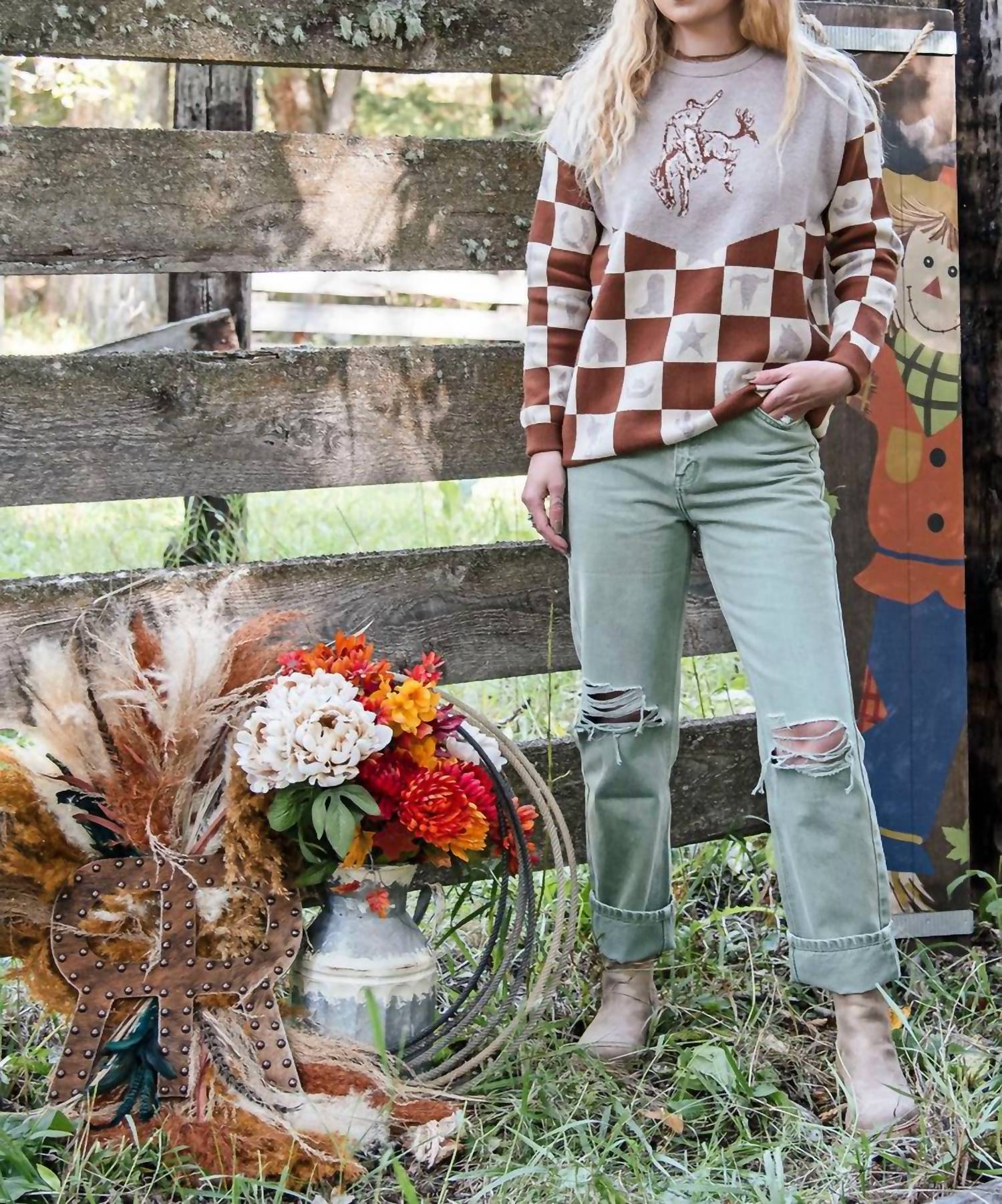 2Flyco - Wild Checkmate Sweater