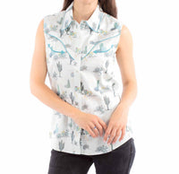Scully - Sleeveless Western Blouse