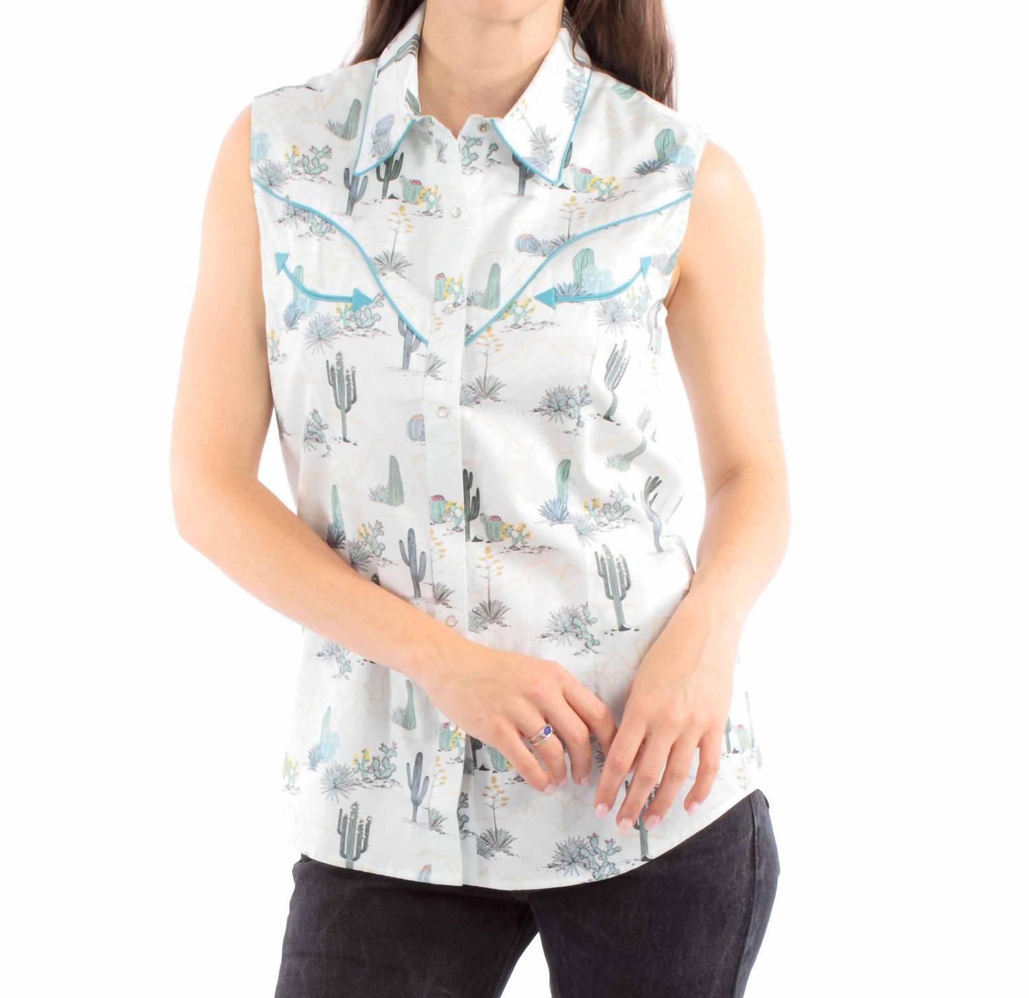 Scully - Sleeveless Western Blouse