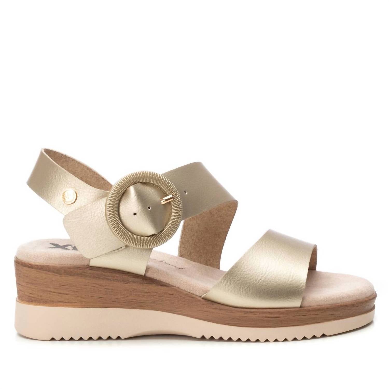 Xti Women's Wedge Sandals in gold - women's sandal