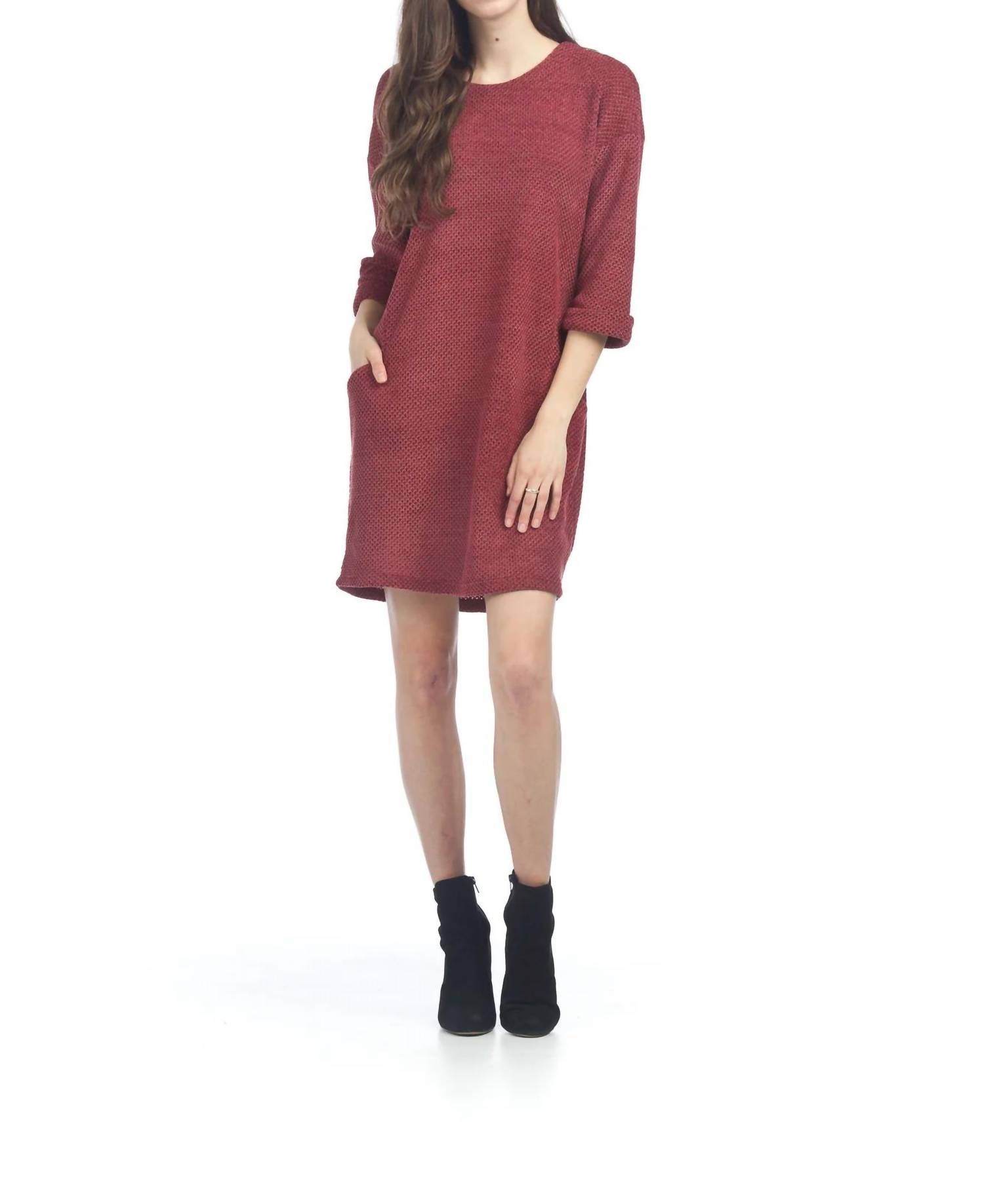 Papillon - Waffle Design Chenille Dress