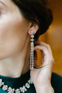 White Label - Women's Tiered Tassel Drop Earrings