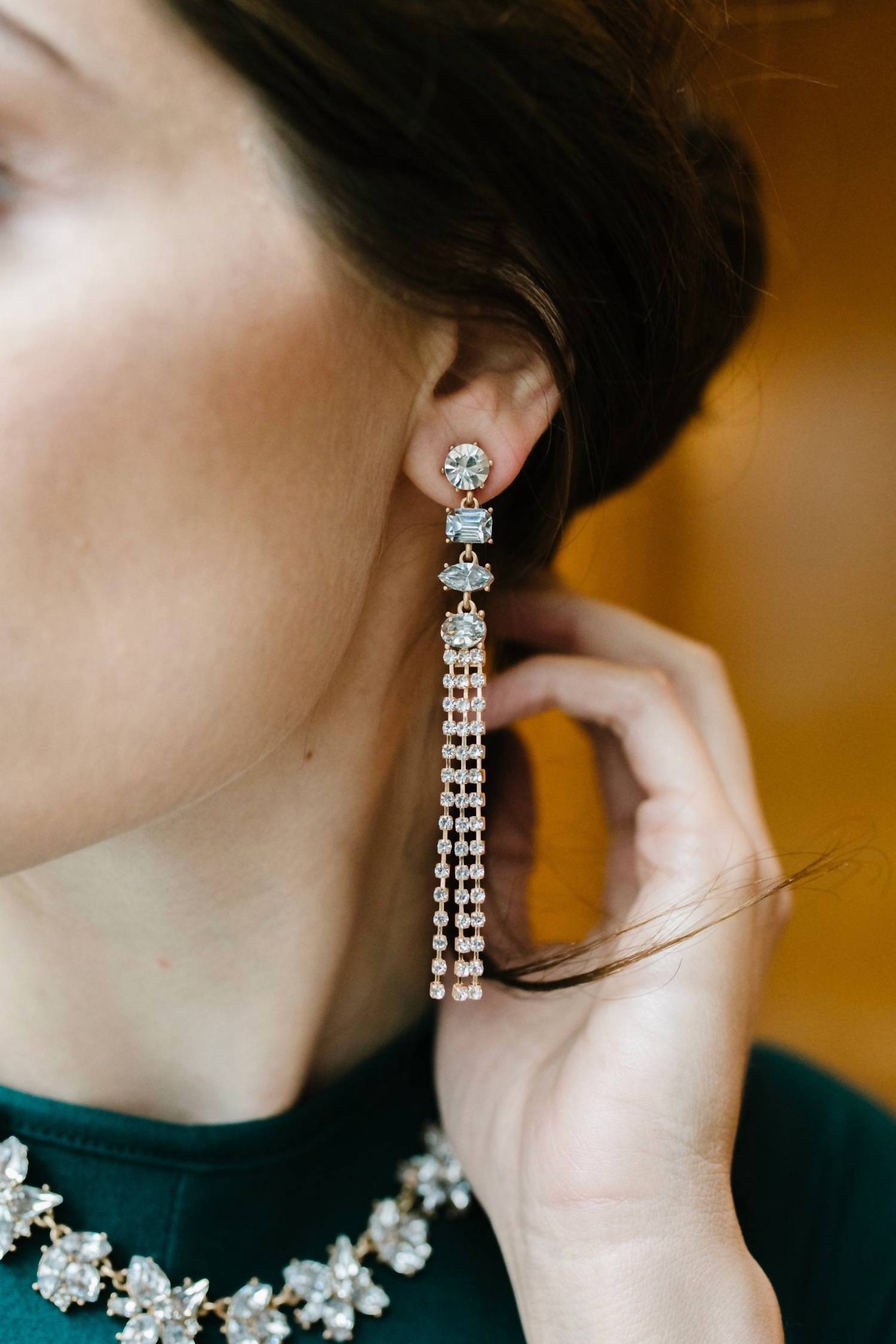 White Label - Women's Tiered Tassel Drop Earrings