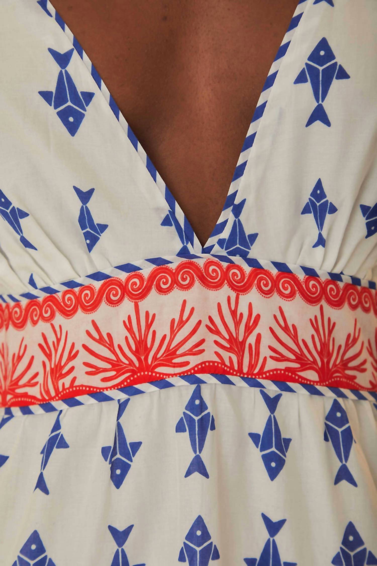 Farm Rio - Graphic Fishes Mini Dress