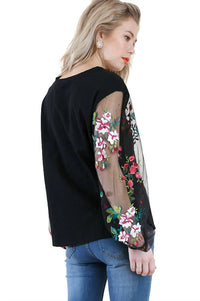 Umgee - Floral Embroidered Top
