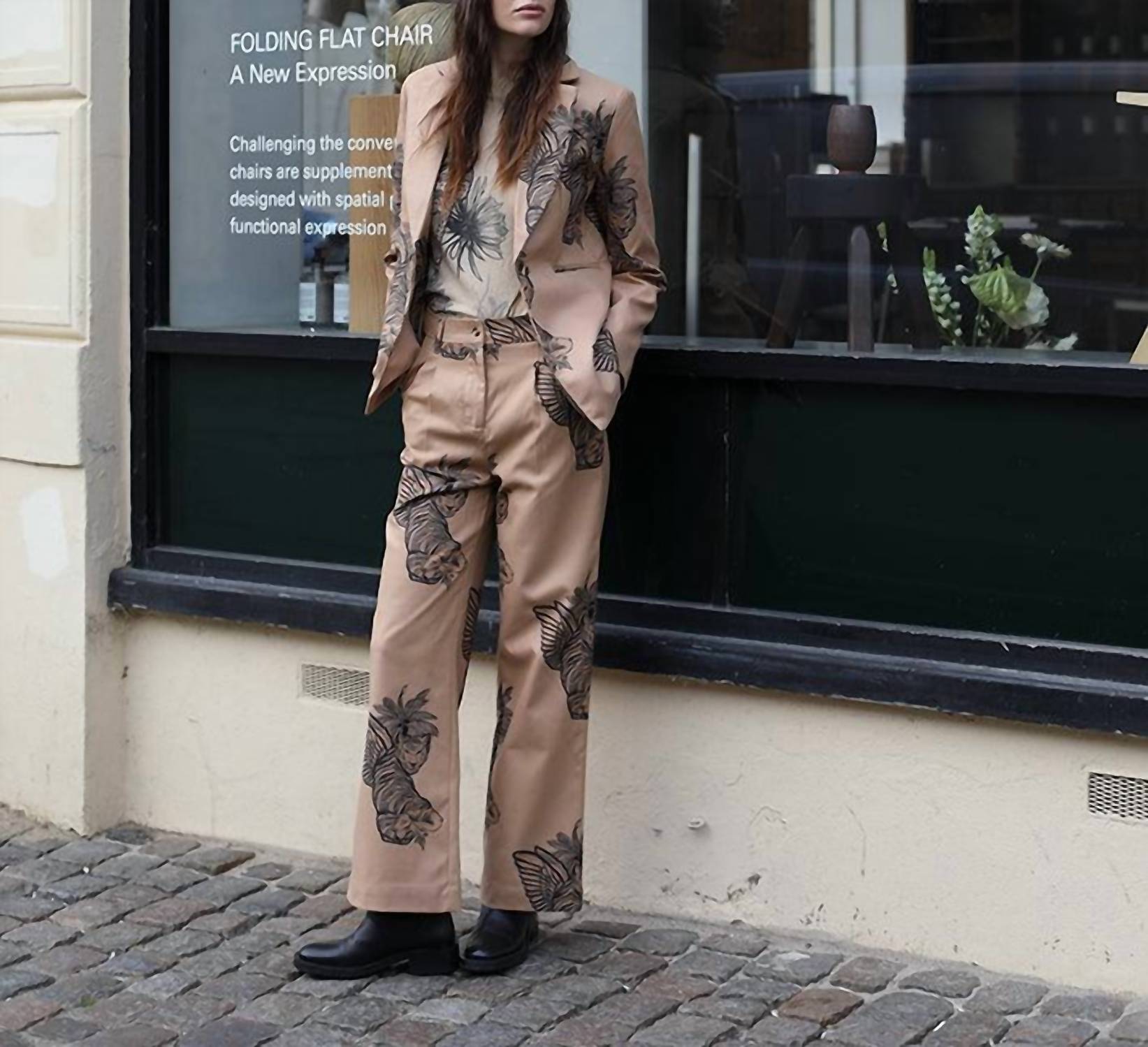 Las Sureñas - Toile De Jouy Wool Pant