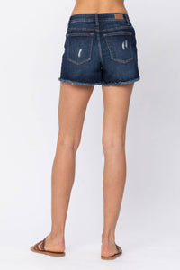Judy Blue - High Rise Camo Patch Shorts