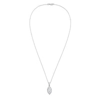 Diana M Jewels - Women's Marquise Lab-Grown Diamond Pendant Necklace (2.00 Ct) - Classic