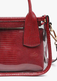Jen & Co. - Women's Stacey Clear Satchel With Inner Bag