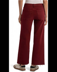 Kut From The Kloth - Meg High-Rise Fab Ab Wide Leg Raw Hem Jeans