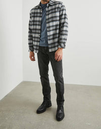 Rails Long Sleeve Forrest Shirt in charcoal heather yucca - men's jacket - view 4