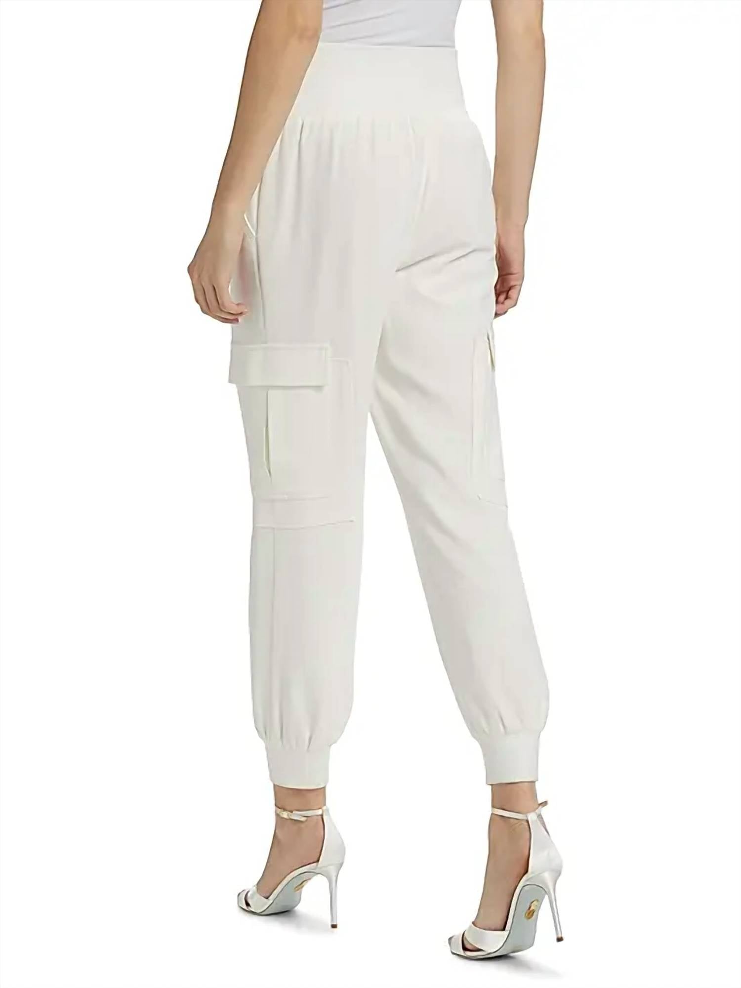cinq a sept Crepe Giles Pants in ivory - women's pants - view 4