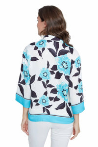 Renuar - Woven Quarter Sleeve Blouse