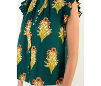 Thml - flutter sleeve floral blouse