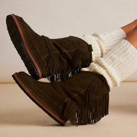 Free People - Women's Faye Fringe Pull-on Boots