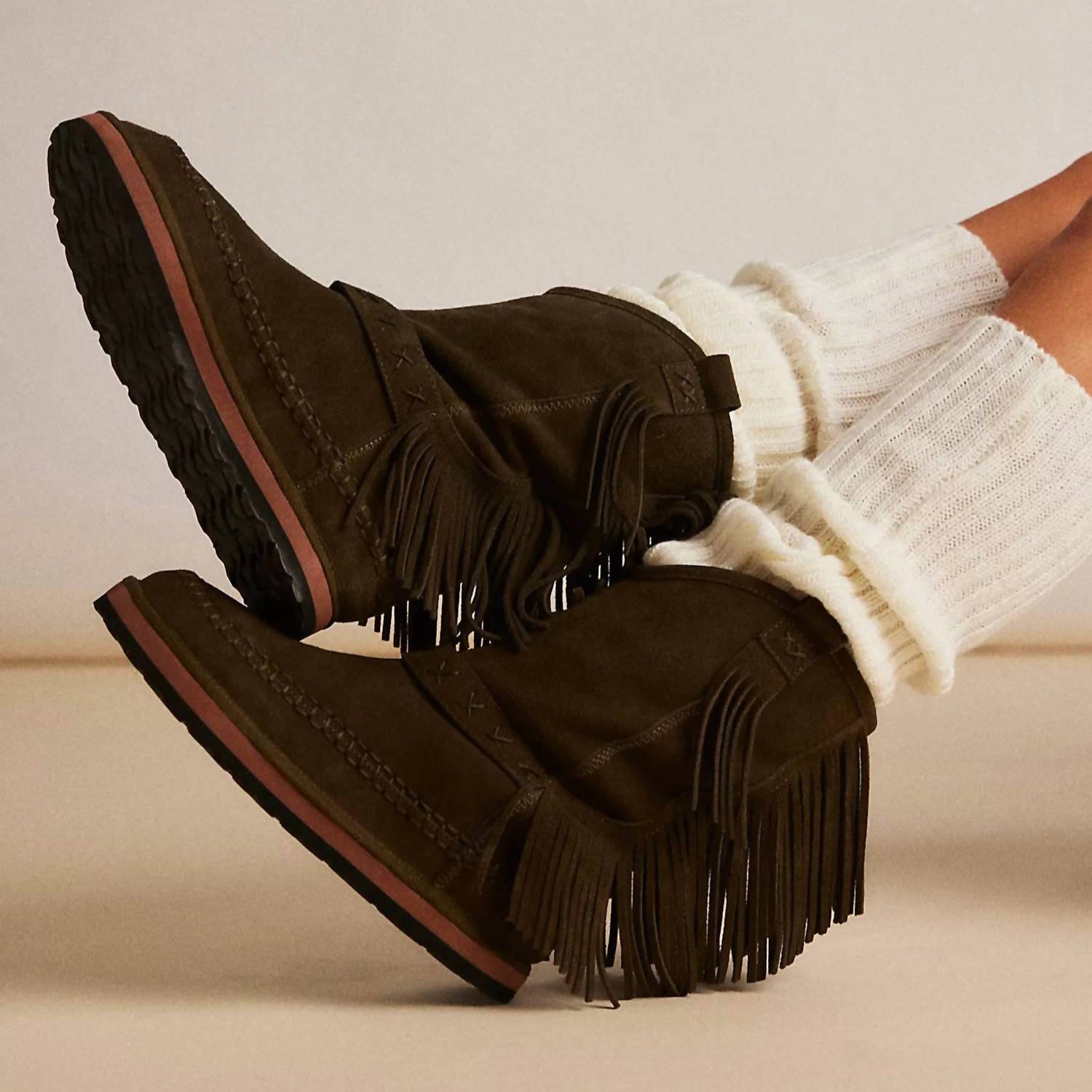 Free People - Women's Faye Fringe Pull-on Boots