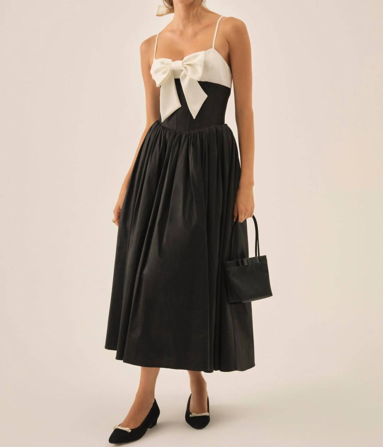 For Love & Lemons - Emalie Taffeta Midi Dress