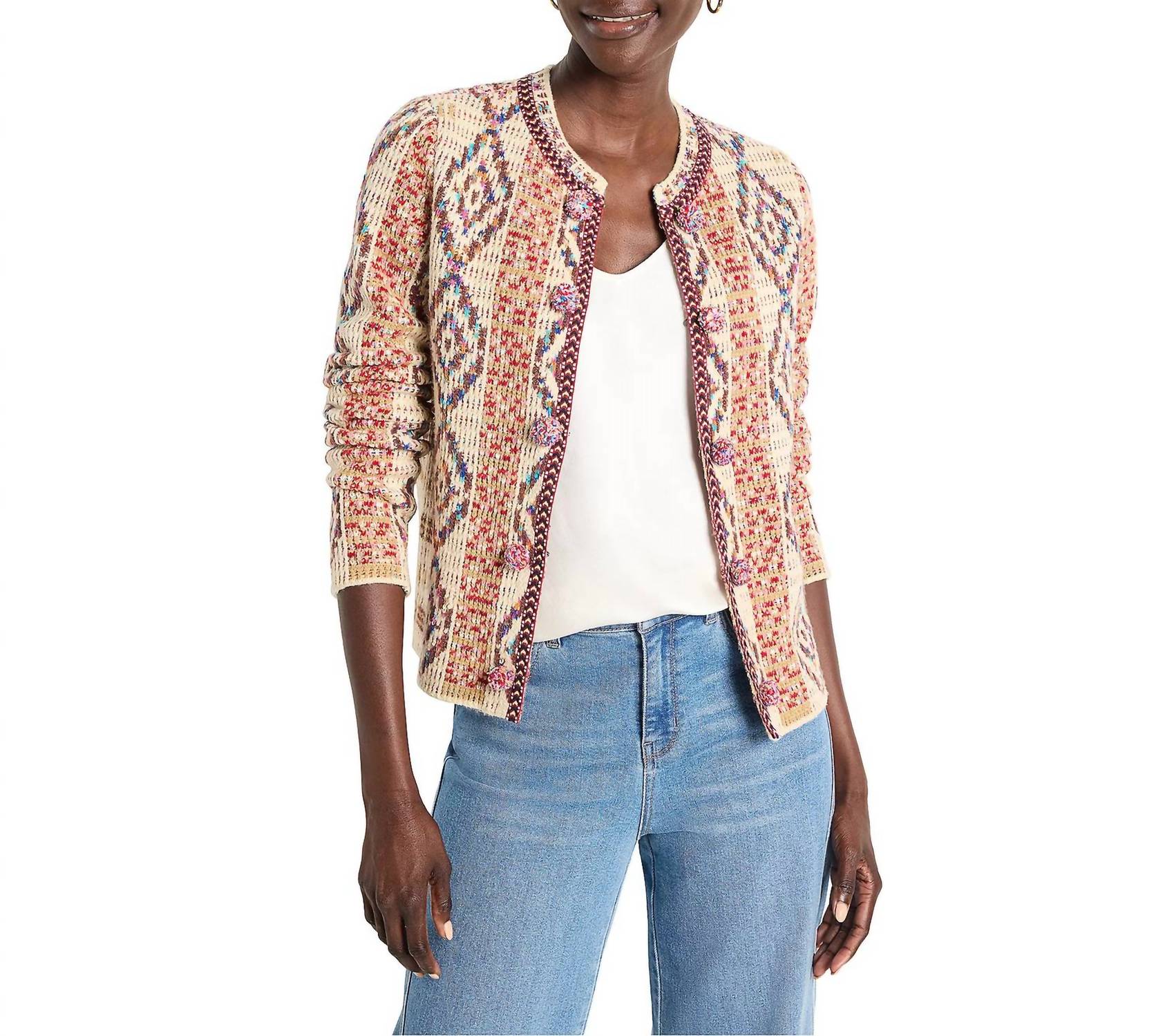 Nic + Zoe - Color Weave Knit Jacket