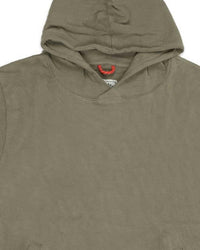 Iron & Resin Men's Keanu Hoodie in olive - men's shirt - detail view