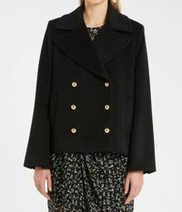 MARELLA Lago Cashmere Peacoat in black - women's jacket