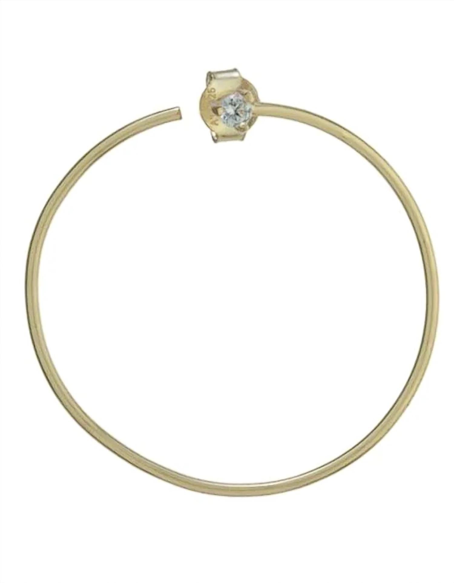 Athra - Women's 30mm Open Round Earring
