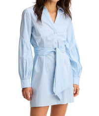 Allison New York - Women's Crisp Cotton Pinstripe Dress