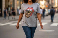 LUCKY BRAND Graphic Short Sleeve Tee in gray - women's t-shirt