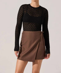 Astr - Dex Textured Sweater Top