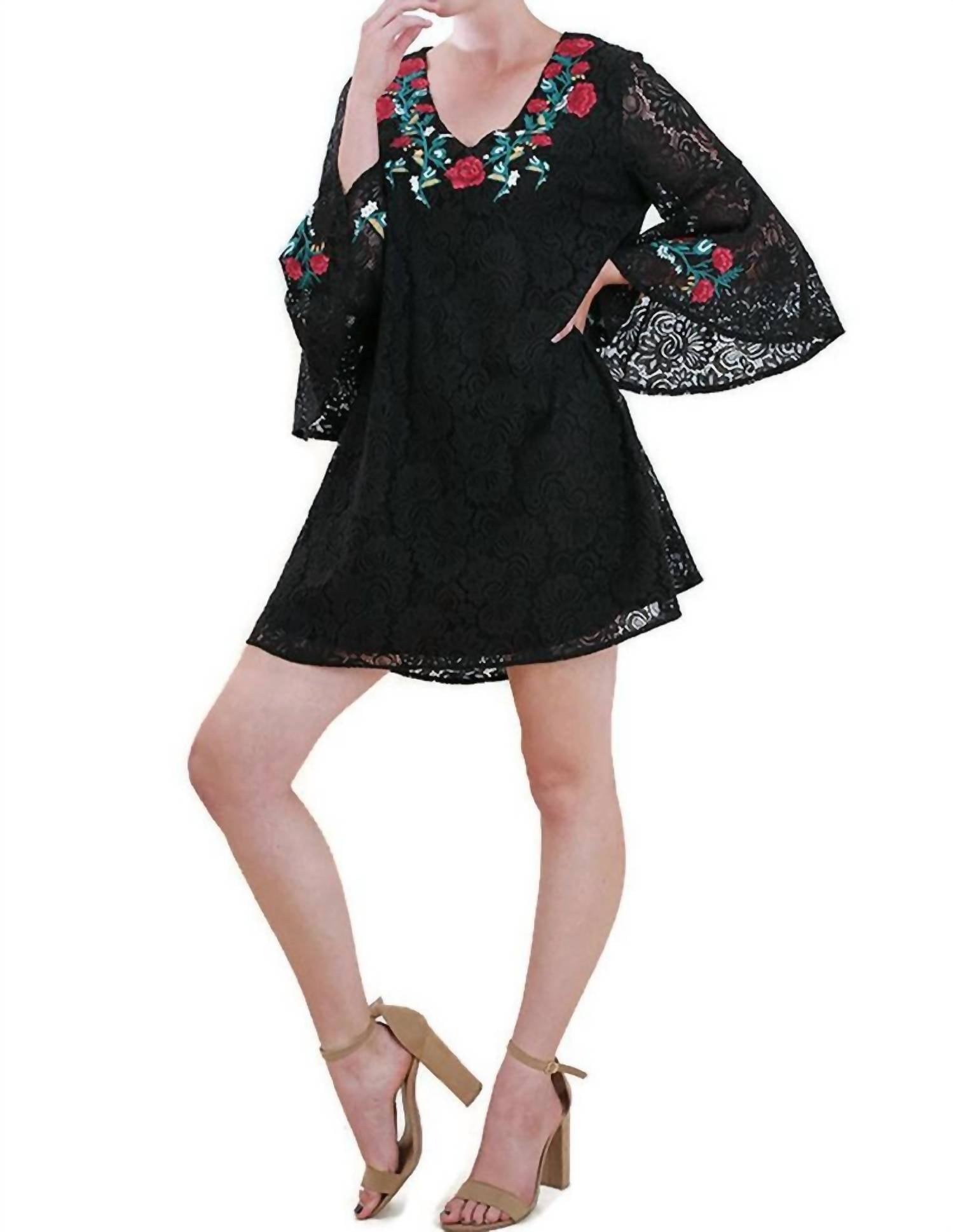 umgee Dance The Night Away Dress in black - women's dress