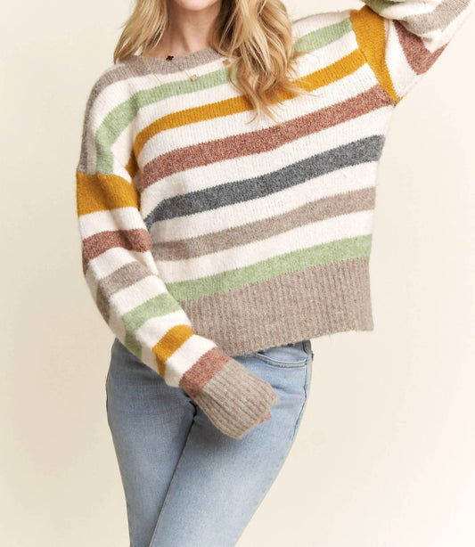 Adora - Multicolor Stripe Sweater