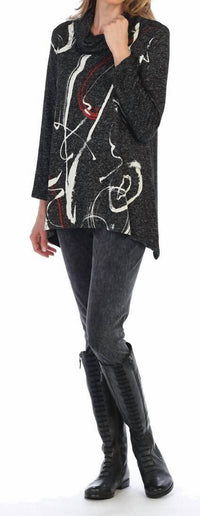 Jess & Jane - Matilda Brushed Knit Cowl Neck Top
