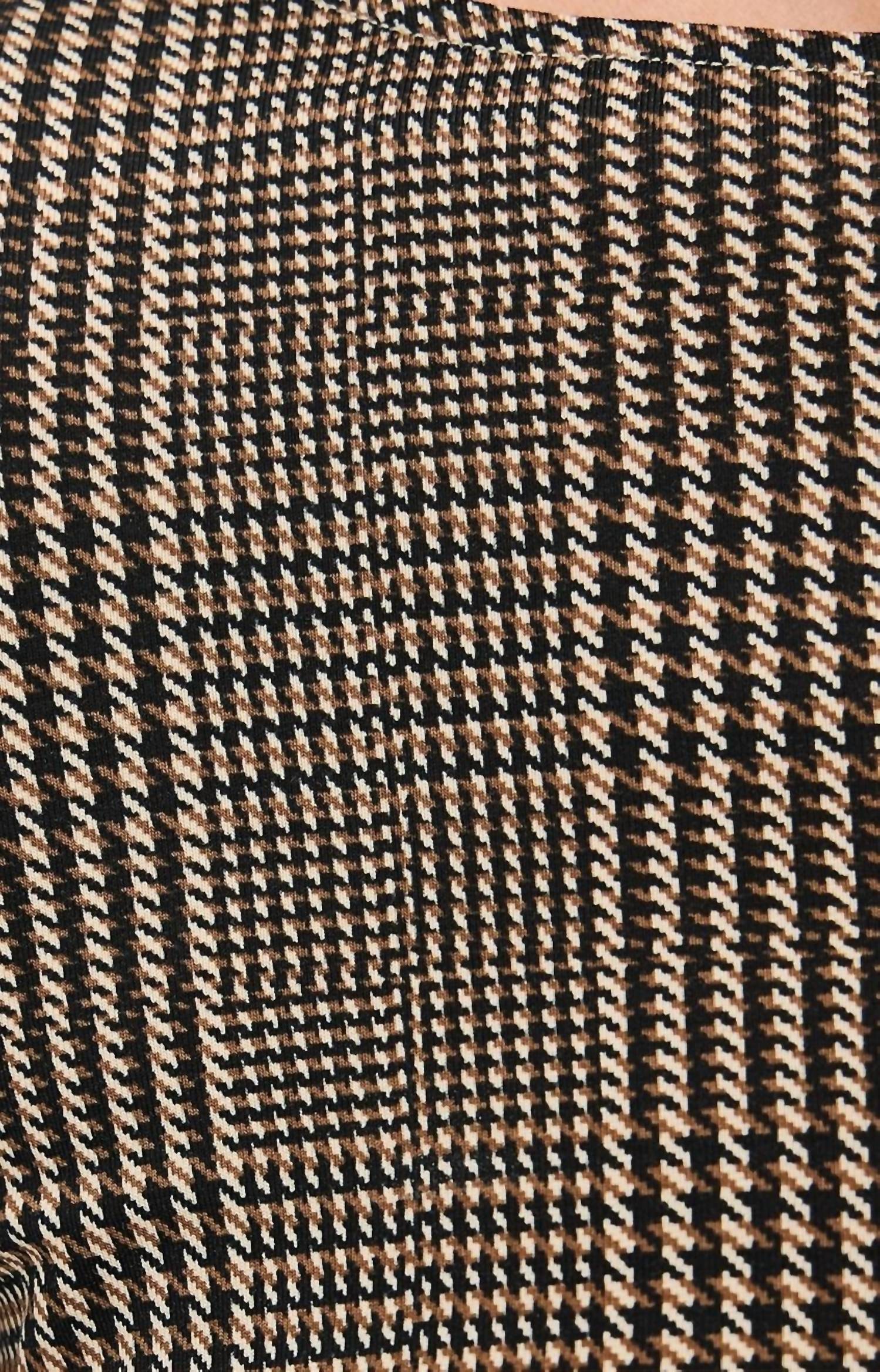 Veronica Beard Long Sleeve Charissa Midi Dress in dark acorn multi - women's dress - view 6