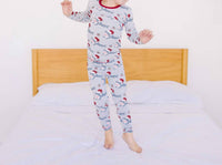 Kickee - Print Long Sleeve Pajama Set