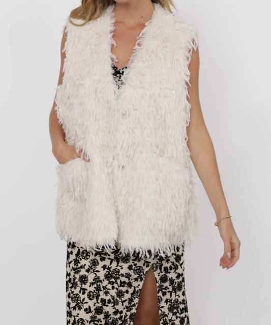 Sage The Label - Trailblazer Fringe Fur Long Vest