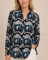 Apny - Half Placket Tunic Top