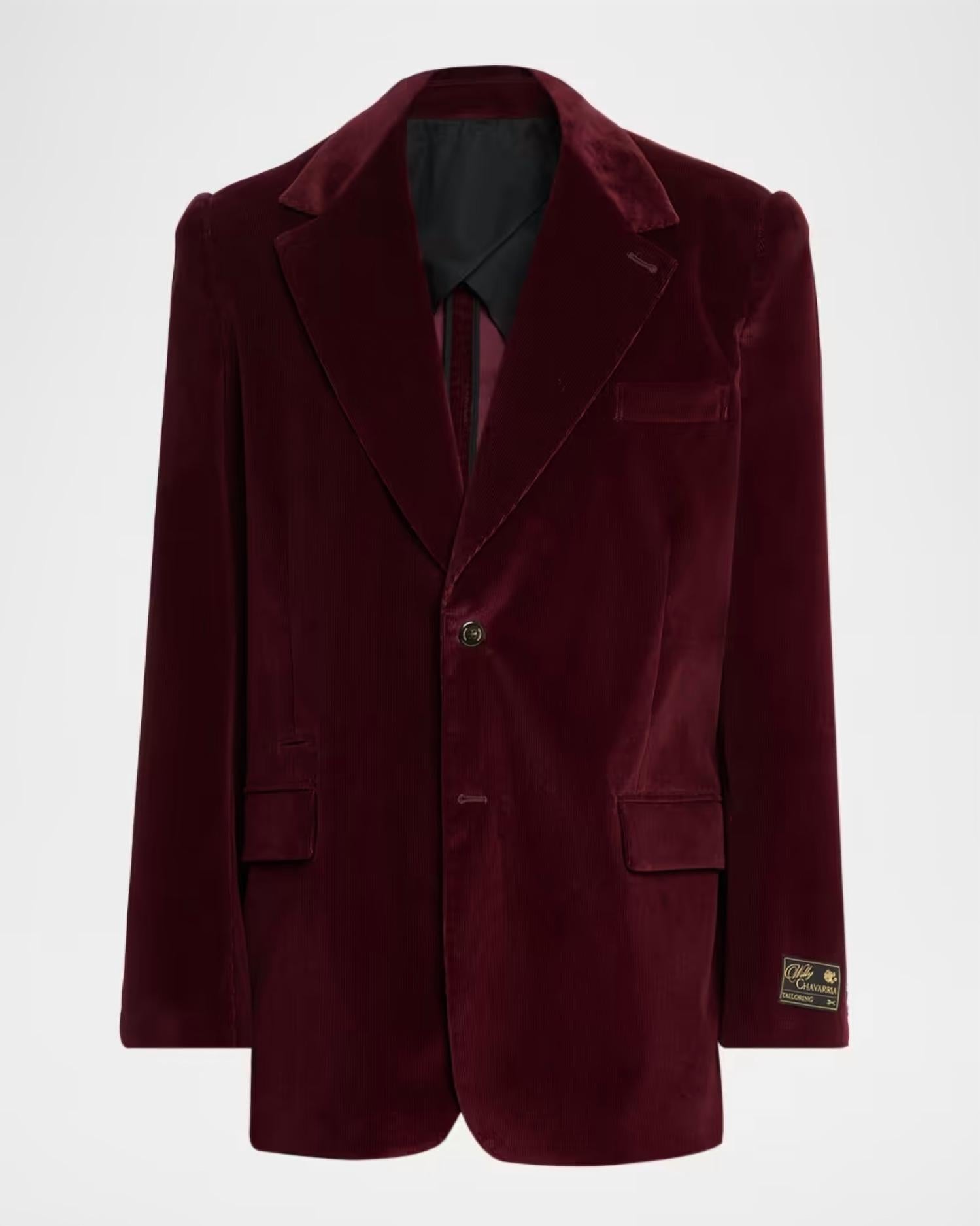 Willy Chavarria - Men's Chuco Corduroy Blazer