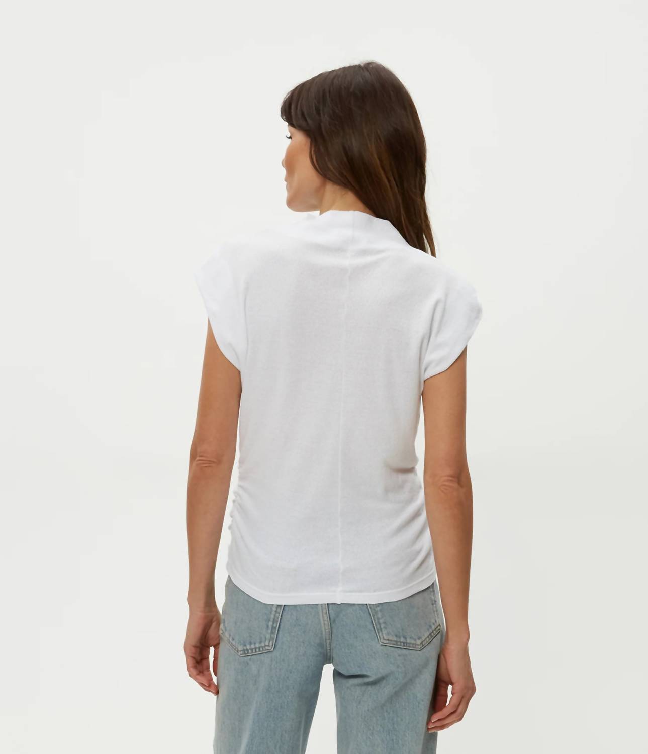 Michael Stars - Reese Shine Power Shoulder Top