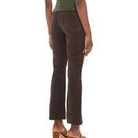 Mother Hustler Ankle Fray Jeans in ole mole - women's pants - alternate view