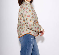 THML Floral Quilted Jacket in multi color - women's jacket - view 5