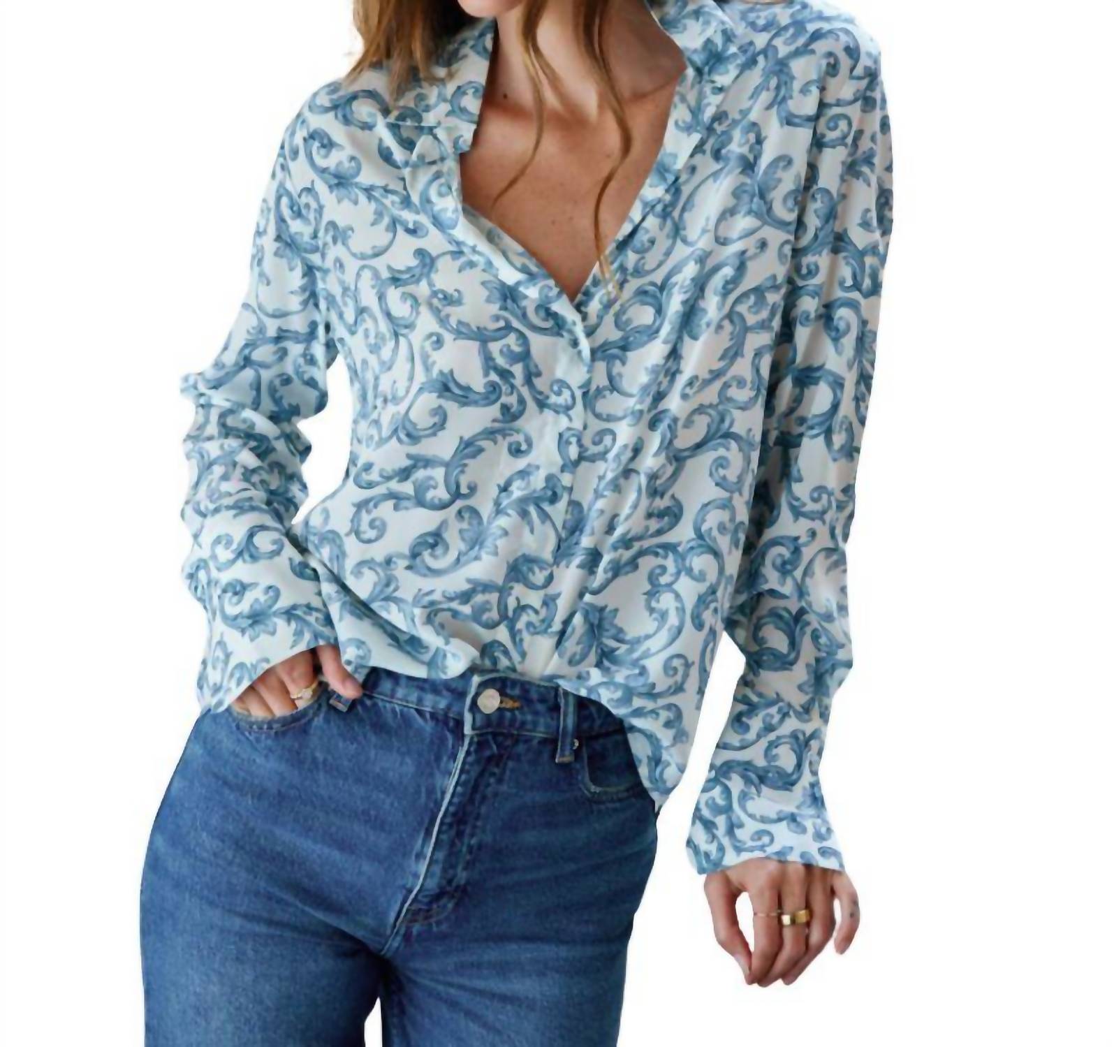 Catherine Gee - Daria French Cuff Silk Blouse