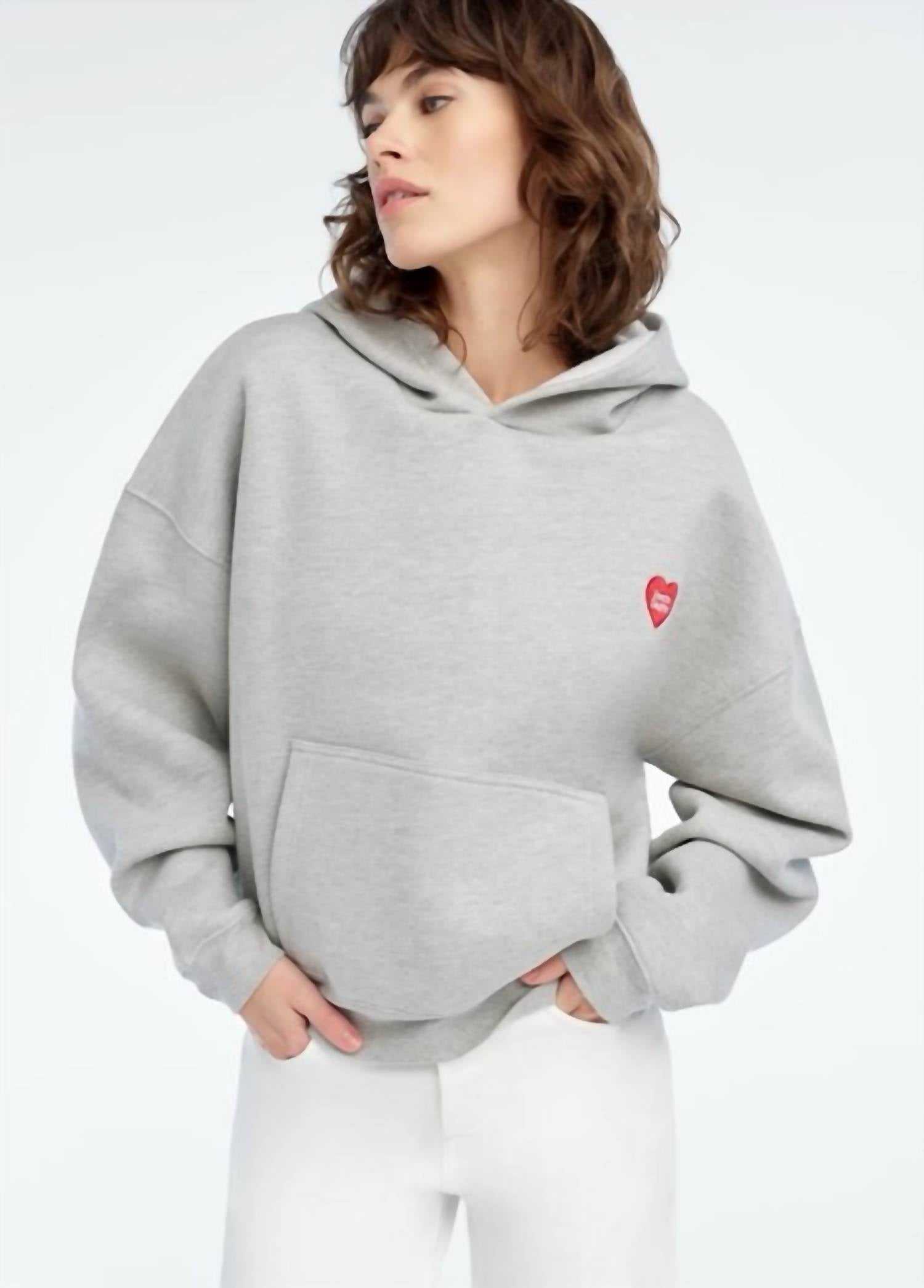 Favorite Daughter - Heart Embroidered Hoodie