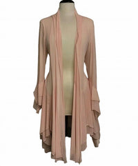 MESH TIERED CARDIGAN DUSTER
