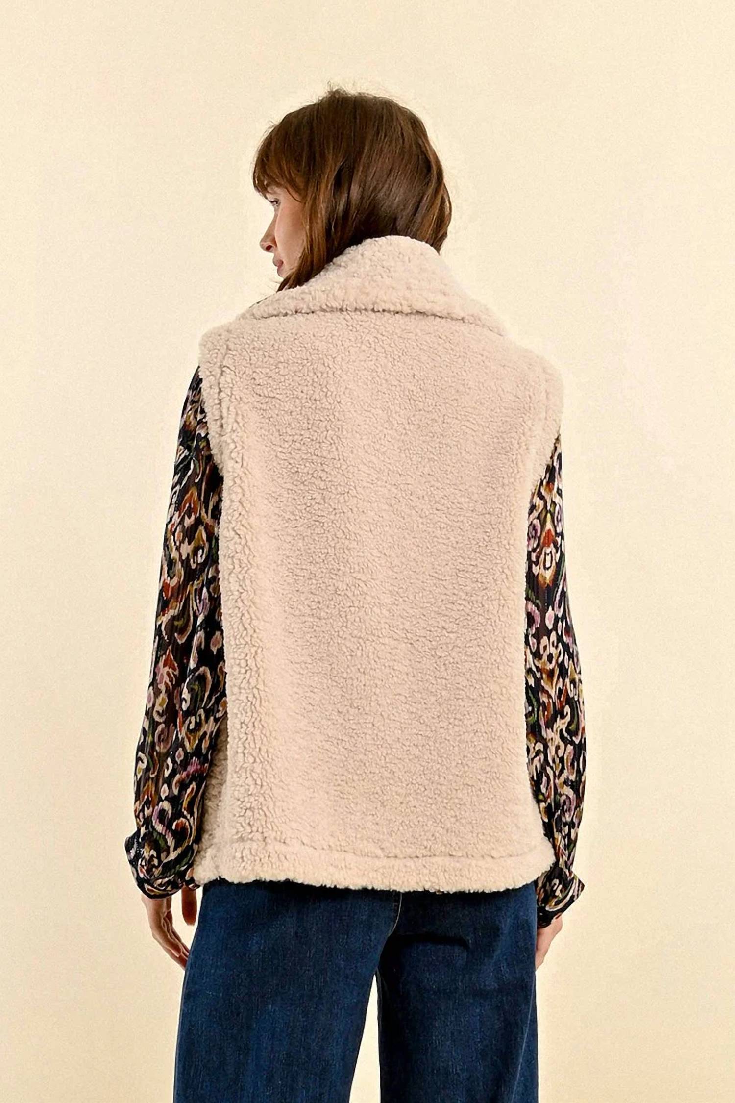 Molly Bracken - Sleeveless Sheepskin Effect Vest