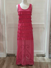 Isle By Melis Kozan - Women's Mesh Maxi Cha Cha Dress