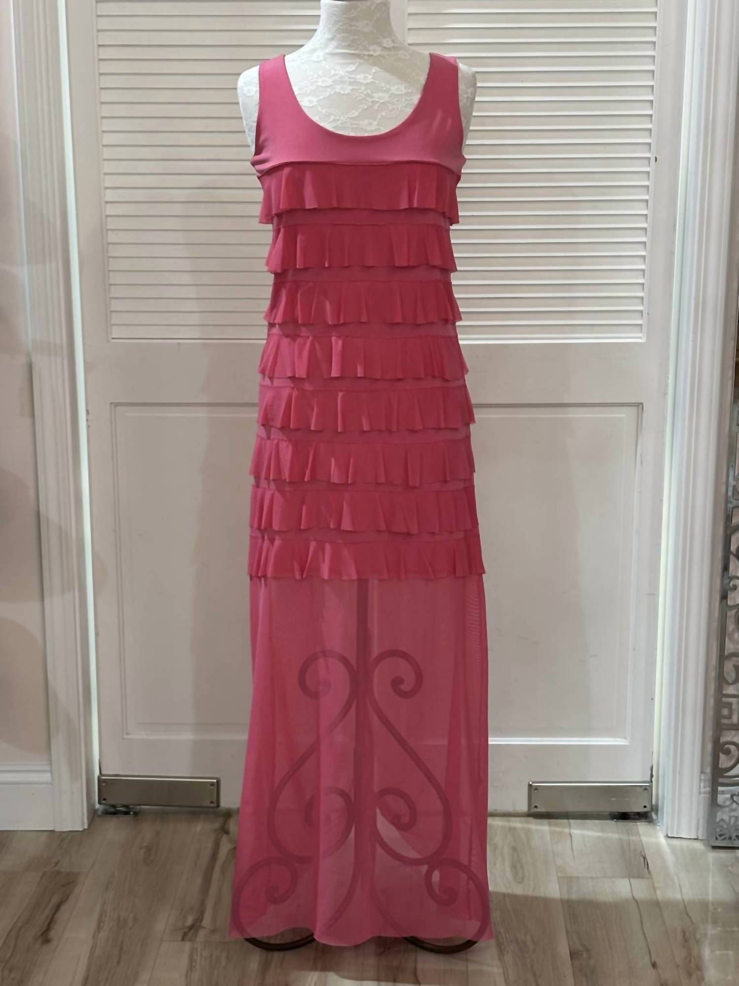 Isle By Melis Kozan - Women's Mesh Maxi Cha Cha Dress