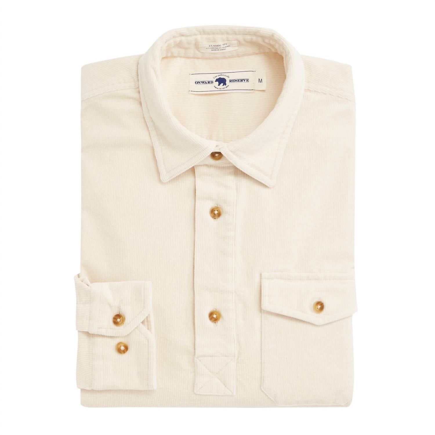 Onward Reserve - Men's Stretch Cord Half Button Shirt