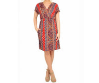 Haptics - Paisley V Neck Dress