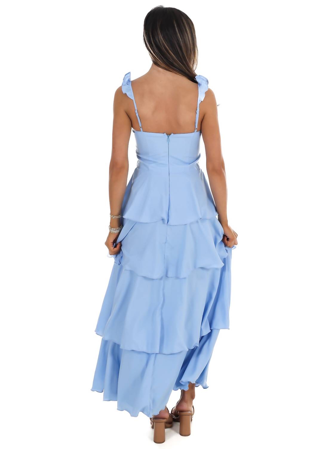 One & Only - Flutter Away Ruffle Tiered Dress